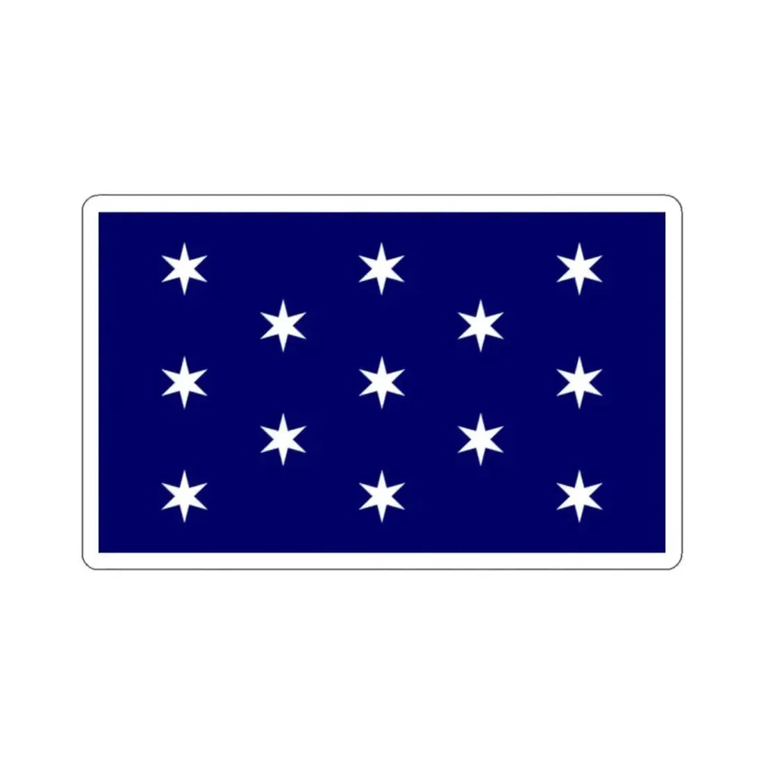 Flag of Washington, New York - STICKER Vinyl Kiss-Cut Decal 2 Inch White - The Sticker Space