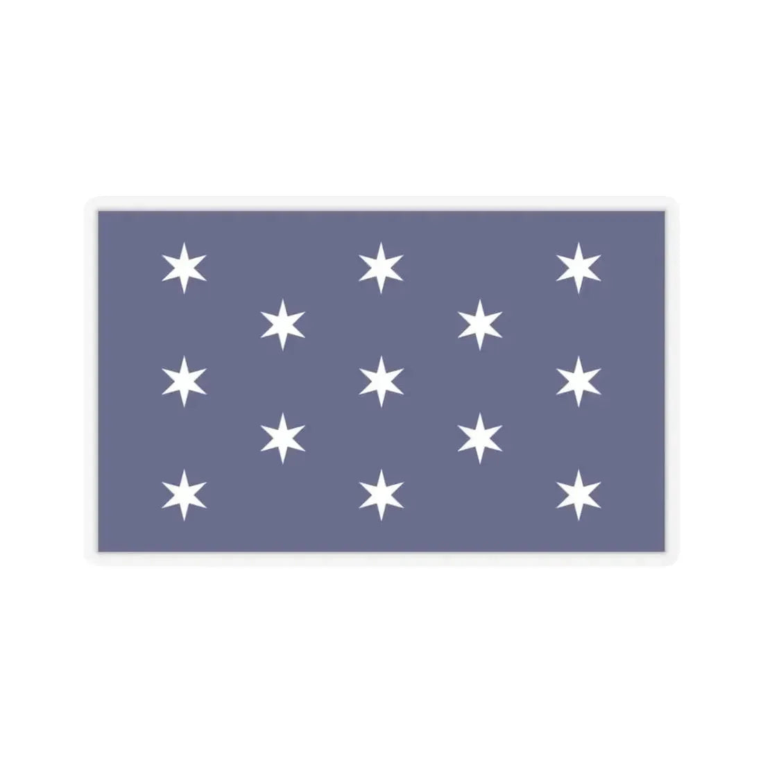 Flag of Washington, New York - STICKER Vinyl Kiss-Cut Decal 3 Inch Transparent - The Sticker Space