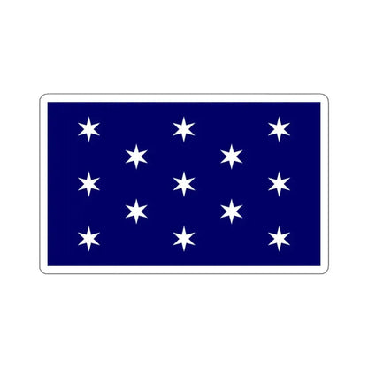 Flag of Washington, New York - STICKER Vinyl Kiss-Cut Decal 3 Inch White - The Sticker Space