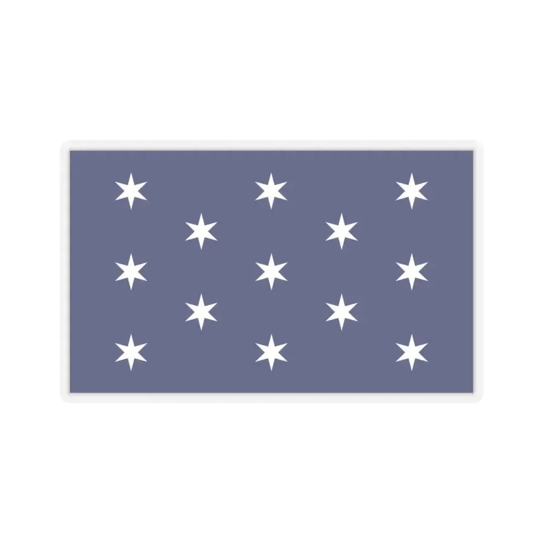 Flag of Washington, New York - STICKER Vinyl Kiss-Cut Decal 4 Inch Transparent - The Sticker Space