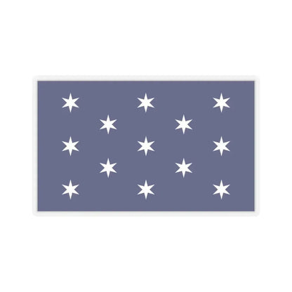 Flag of Washington, New York - STICKER Vinyl Kiss-Cut Decal 4 Inch Transparent - The Sticker Space