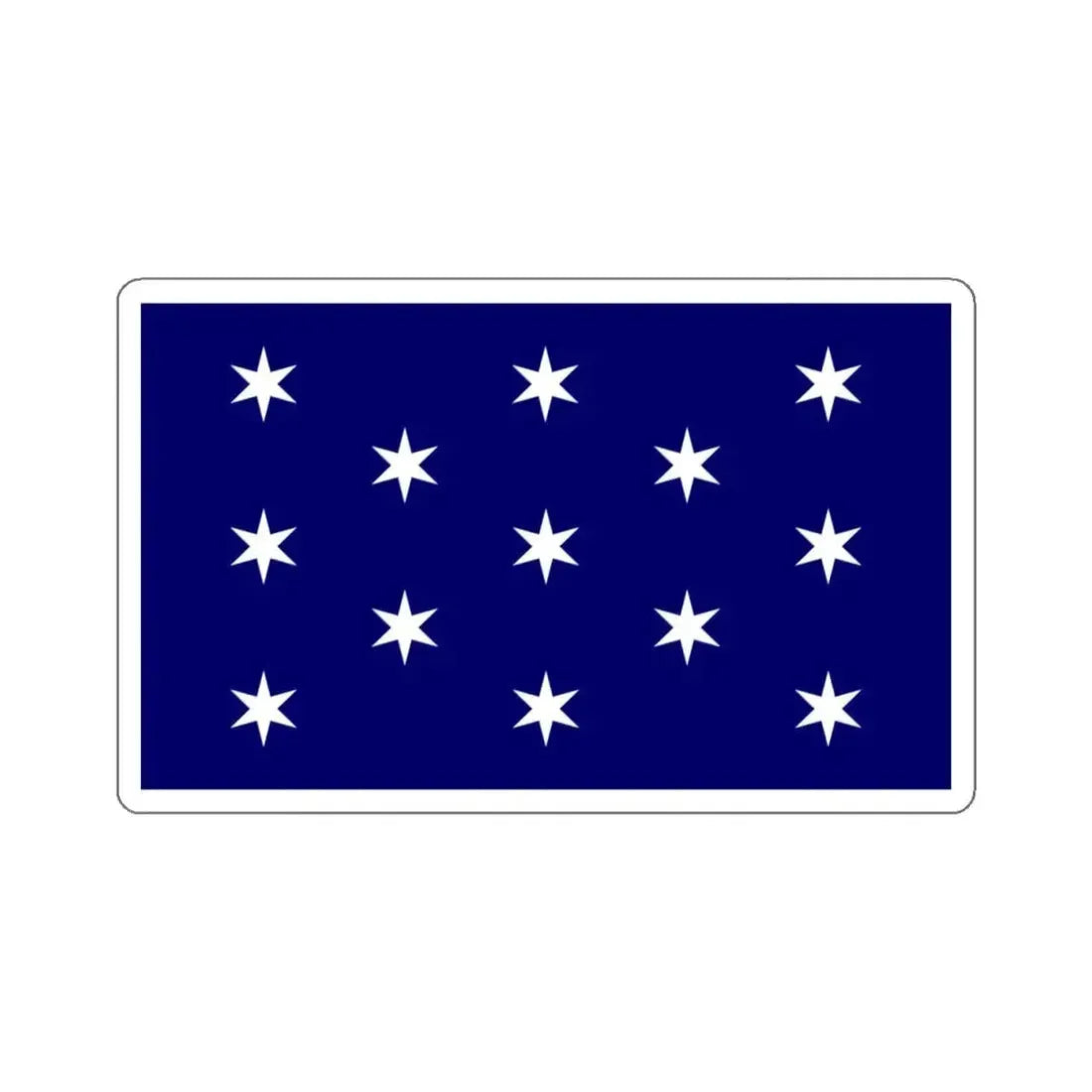 Flag of Washington, New York - STICKER Vinyl Kiss-Cut Decal 4 Inch White - The Sticker Space