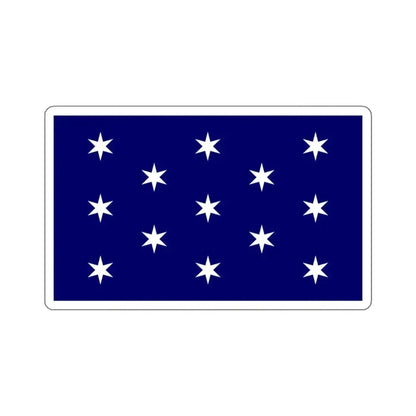 Flag of Washington, New York - STICKER Vinyl Kiss-Cut Decal 4 Inch White - The Sticker Space