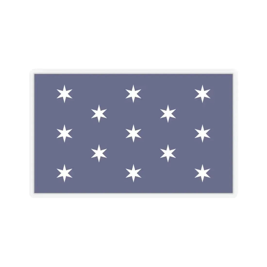 Flag of Washington, New York - STICKER Vinyl Kiss-Cut Decal 6 Inch Transparent - The Sticker Space