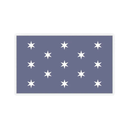 Flag of Washington, New York - STICKER Vinyl Kiss-Cut Decal 6 Inch Transparent - The Sticker Space
