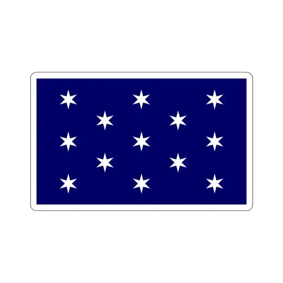 Flag of Washington, New York - STICKER Vinyl Kiss-Cut Decal 6 Inch White - The Sticker Space
