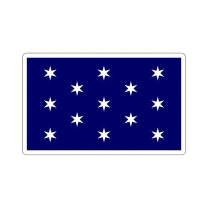 Flag of Washington, New York - STICKER Vinyl Kiss-Cut Decal 6 Inch White - The Sticker Space