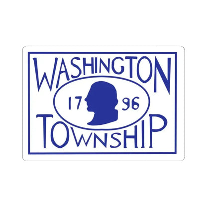 Flag of Washington Township Montgomery County Ohio (United States) STICKER Vinyl Kiss-Cut Decal 2 Inch White - The Sticker Space