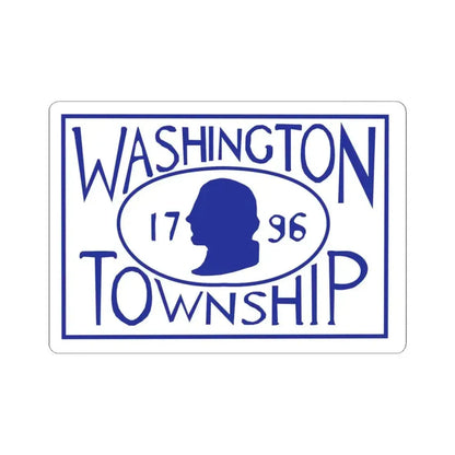 Flag of Washington Township Montgomery County Ohio (United States) STICKER Vinyl Kiss-Cut Decal 3 Inch White - The Sticker Space
