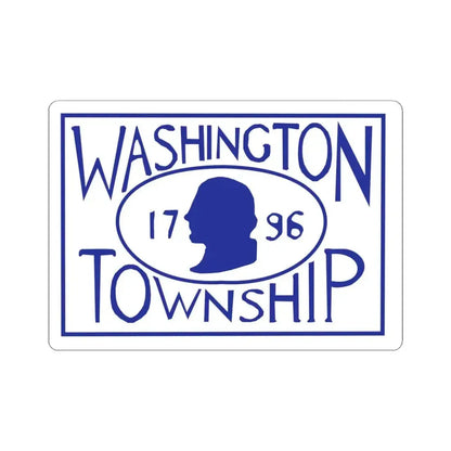 Flag of Washington Township Montgomery County Ohio (United States) STICKER Vinyl Kiss-Cut Decal 6 Inch White - The Sticker Space