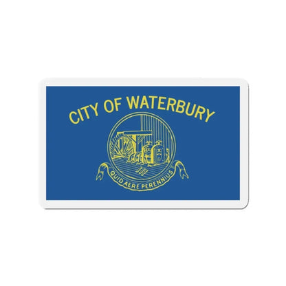 Flag of Waterbury Connecticut - Refrigerator Magnet 2 Inch - The Sticker Space