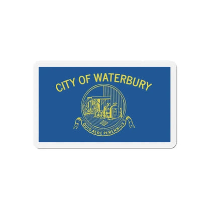 Flag of Waterbury Connecticut - Refrigerator Magnet - The Sticker Space