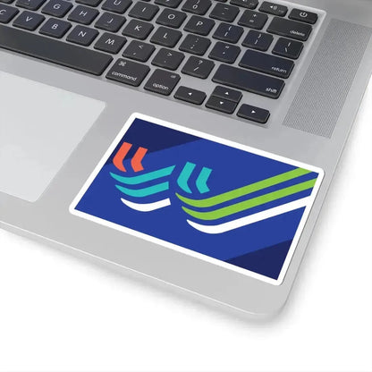 Flag of Waterloo Iowa (United States) STICKER Vinyl Kiss-Cut Decal - The Sticker Space