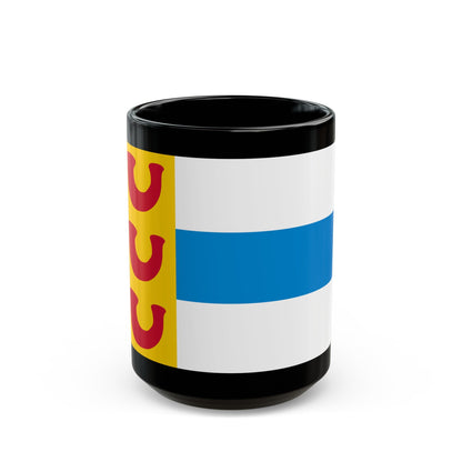 Flag of Weert a town in the centre of the province of Limburg Netherlands - Black Coffee Mug-15oz-The Sticker Space