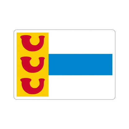 Flag of Weert a town in the centre of the province of Limburg Netherlands STICKER Vinyl Die-Cut Decal 2 Inch - The Sticker Space