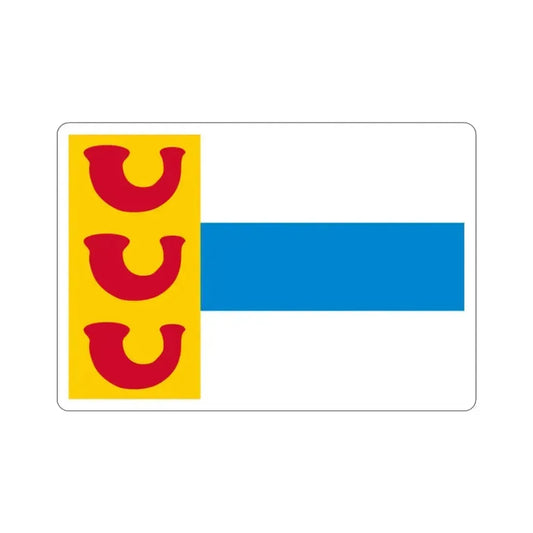 Flag of Weert a town in the centre of the province of Limburg Netherlands STICKER Vinyl Die-Cut Decal 2 Inch - The Sticker Space