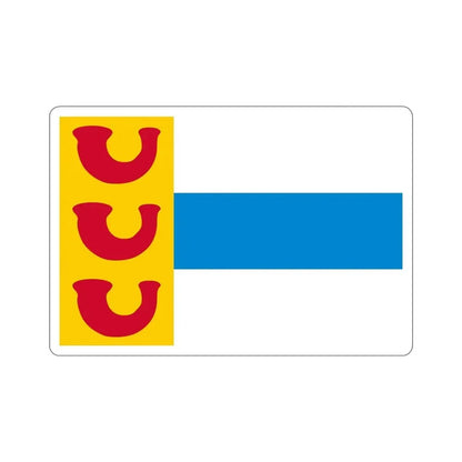 Flag of Weert a town in the centre of the province of Limburg Netherlands STICKER Vinyl Die-Cut Decal - The Sticker Space