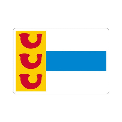 Flag of Weert a town in the centre of the province of Limburg Netherlands STICKER Vinyl Die-Cut Decal - The Sticker Space