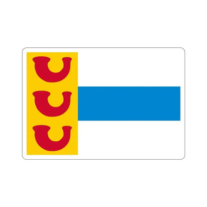 Flag of Weert a town in the centre of the province of Limburg Netherlands STICKER Vinyl Die-Cut Decal - The Sticker Space