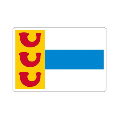 Flag of Weert a town in the centre of the province of Limburg Netherlands STICKER Vinyl Die-Cut Decal - The Sticker Space