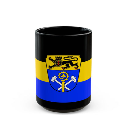 Flag of Weilheim Schongau Germany - Black Coffee Mug-15oz-The Sticker Space