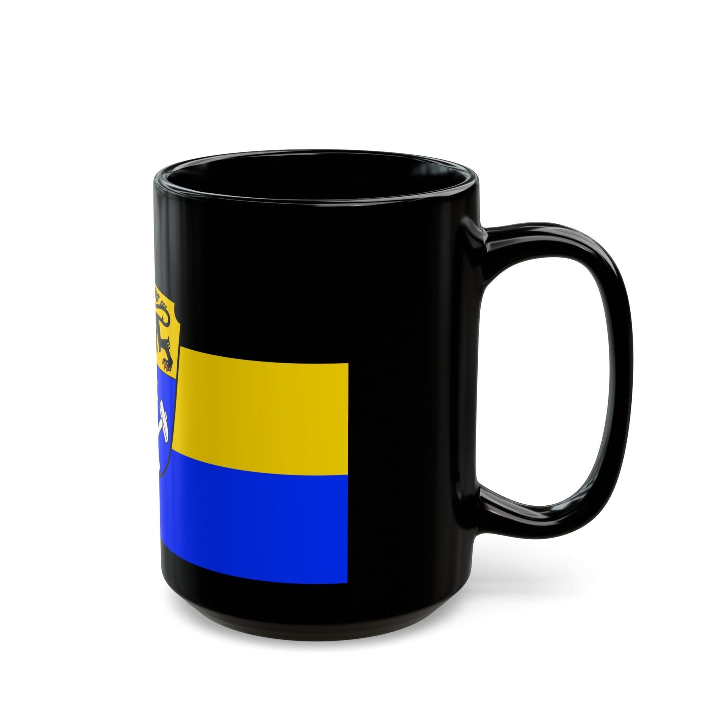 Flag of Weilheim Schongau Germany - Black Coffee Mug-The Sticker Space