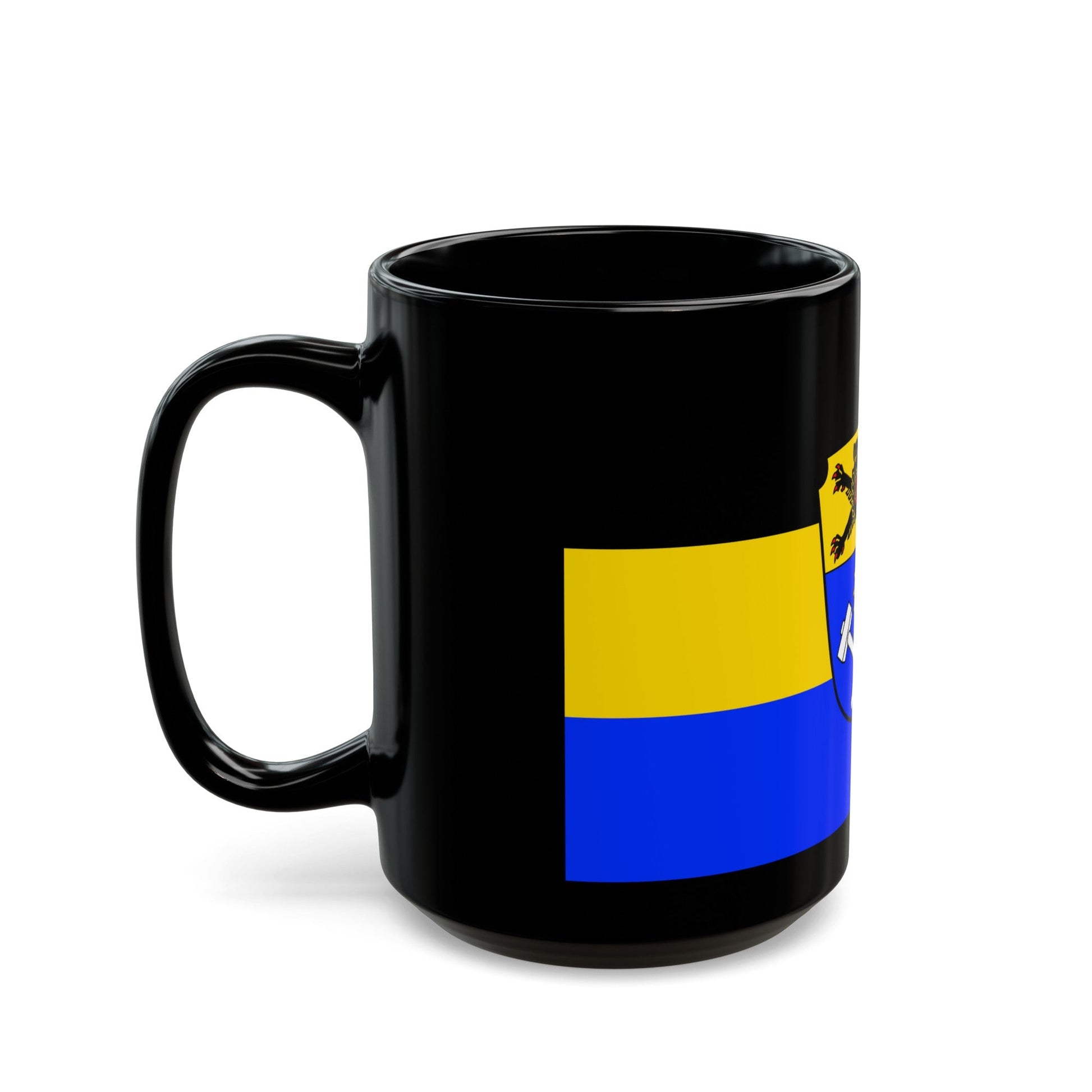 Flag of Weilheim Schongau Germany - Black Coffee Mug-The Sticker Space