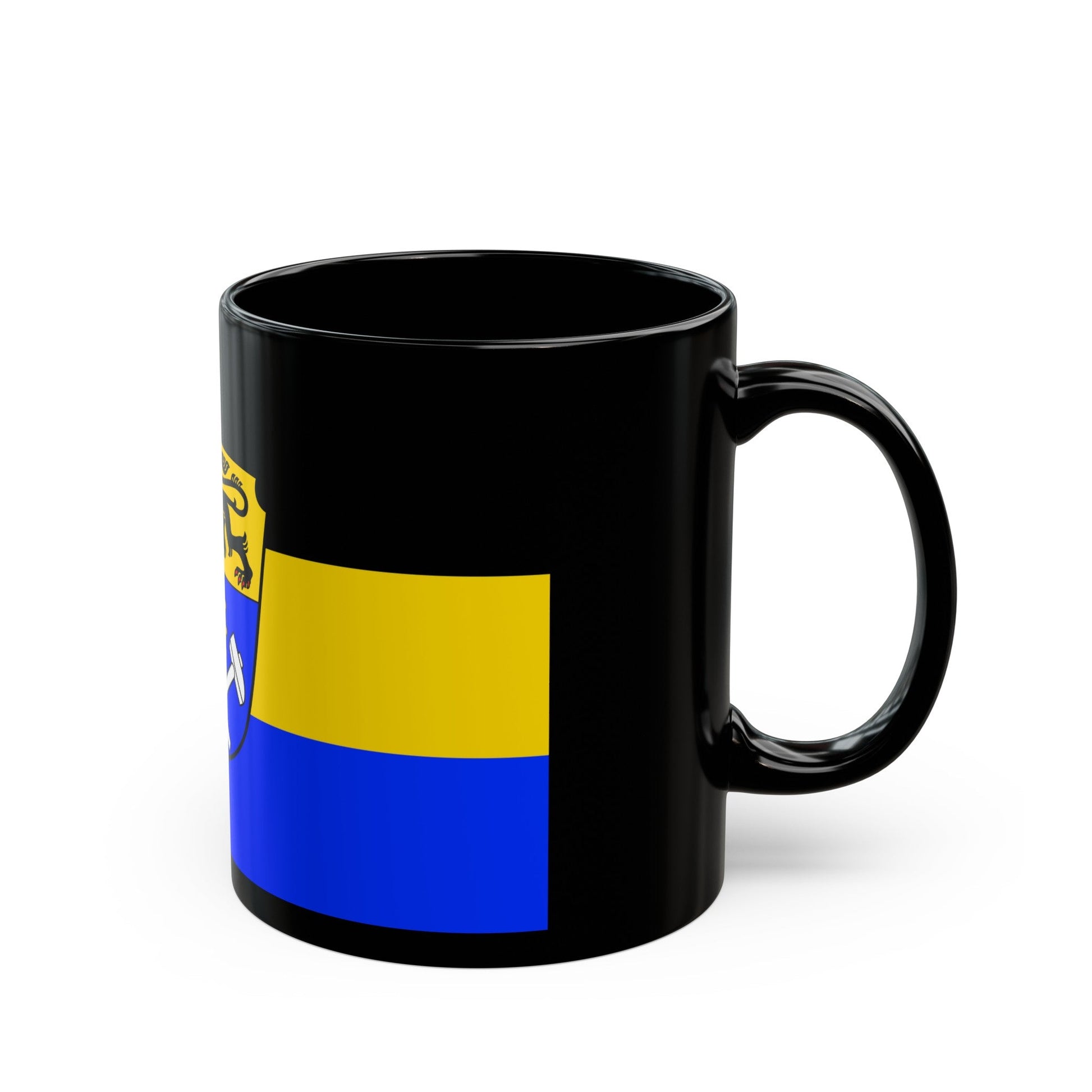 Flag of Weilheim Schongau Germany - Black Coffee Mug-The Sticker Space