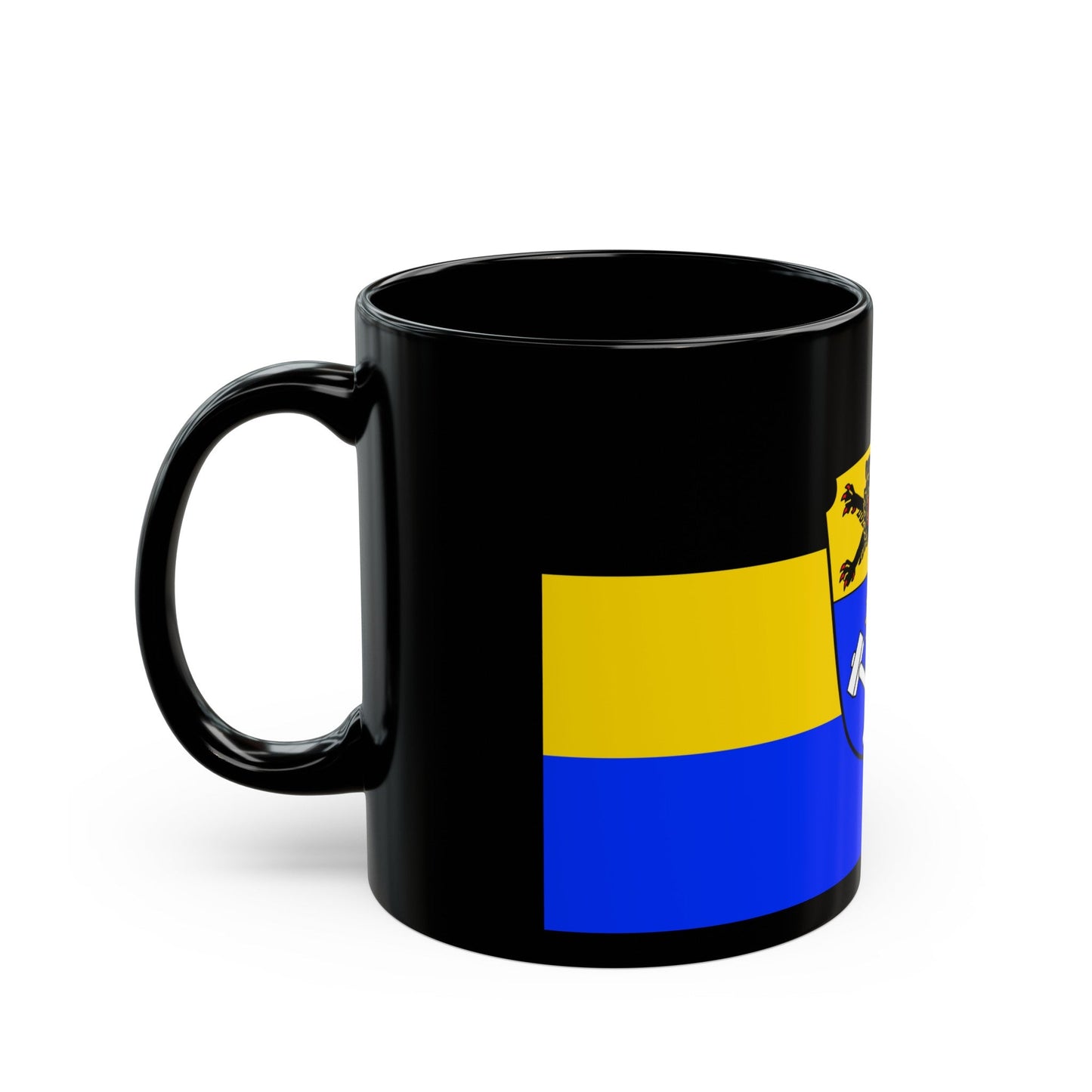 Flag of Weilheim Schongau Germany - Black Coffee Mug-The Sticker Space