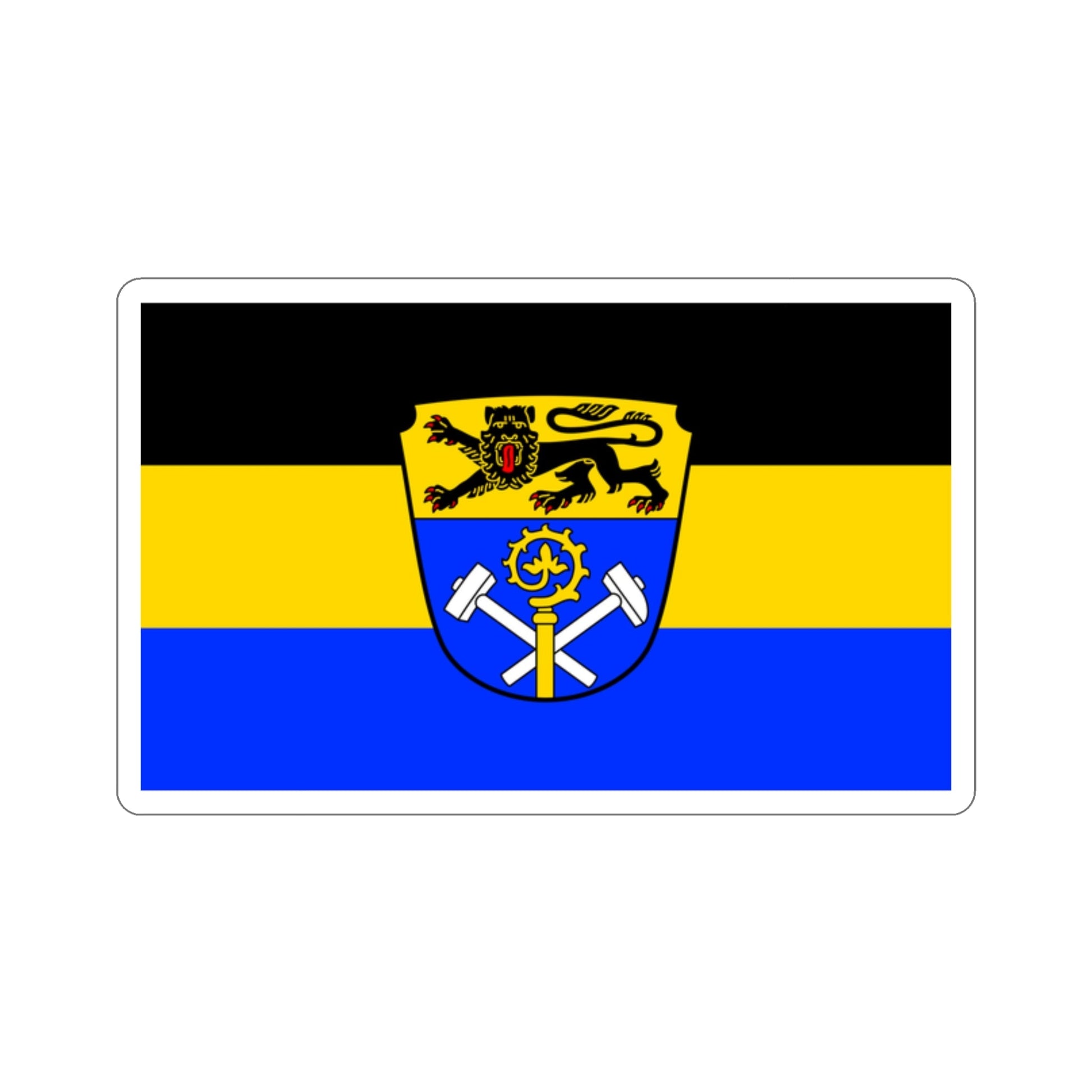 Flag of Weilheim Schongau Germany STICKER Vinyl Die-Cut Decal-2 Inch-The Sticker Space