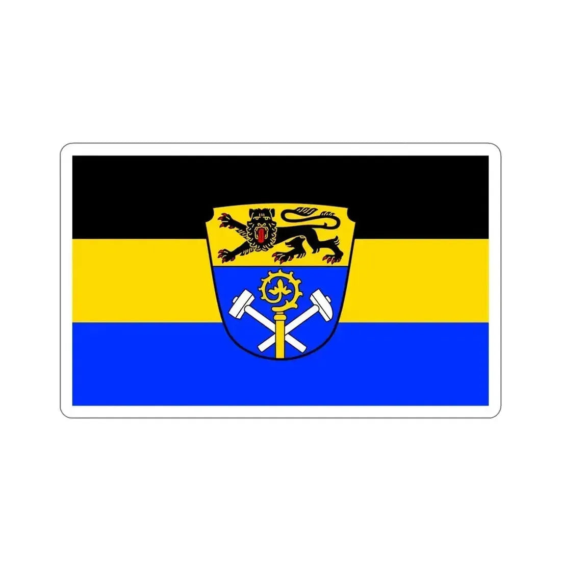 Flag of Weilheim Schongau Germany STICKER Vinyl Die-Cut Decal 4 Inch - The Sticker Space