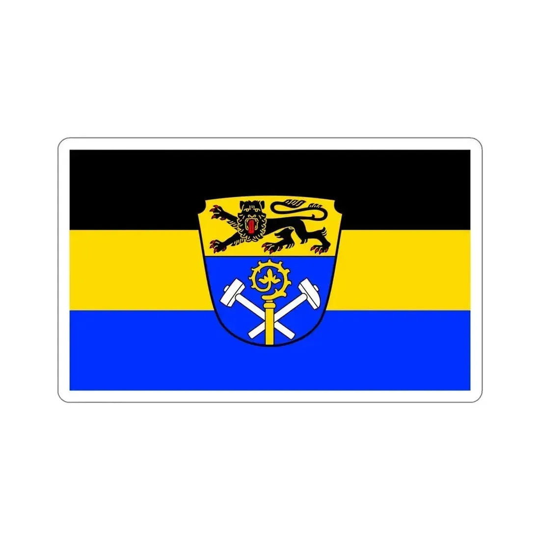 Flag of Weilheim Schongau Germany STICKER Vinyl Die-Cut Decal 5 Inch - The Sticker Space