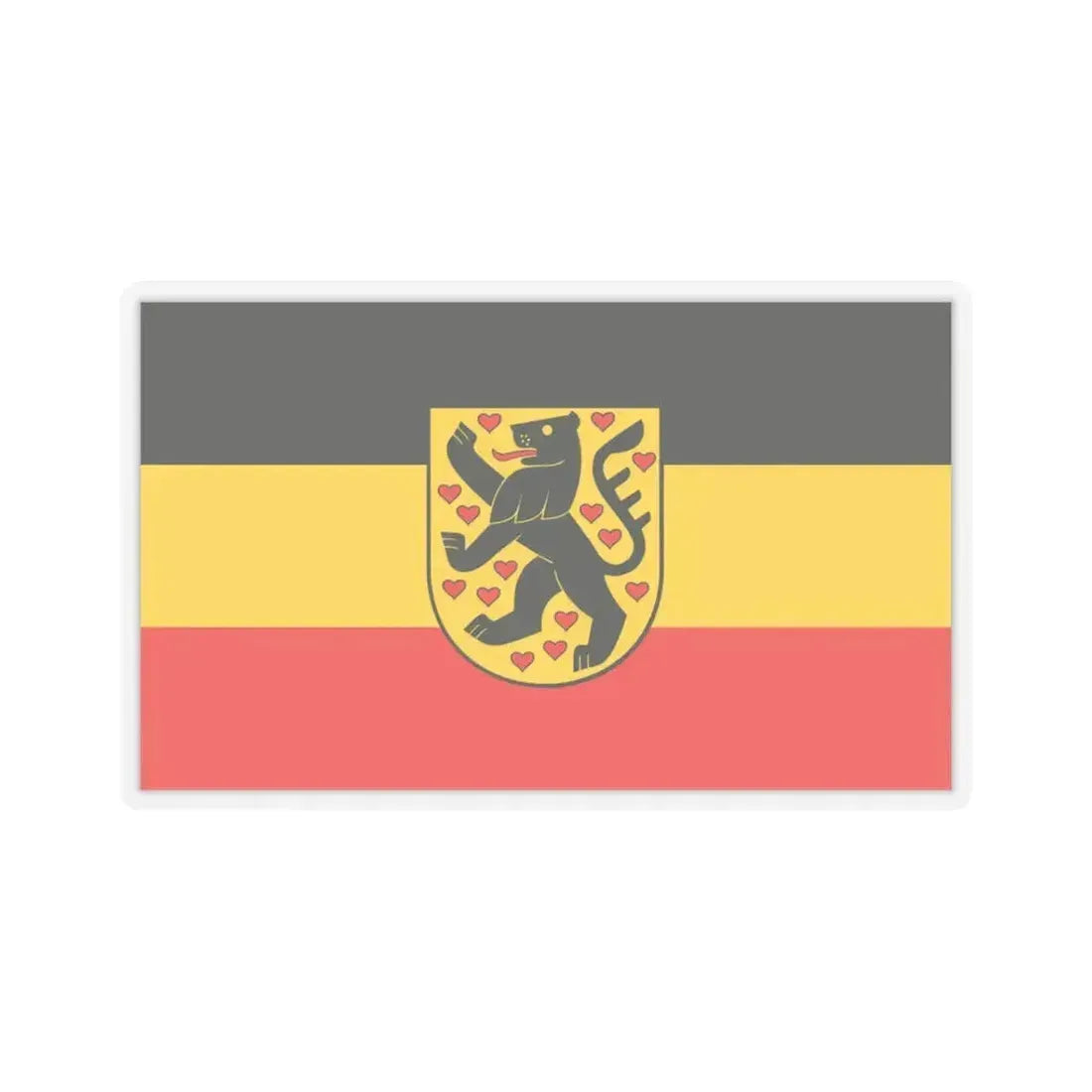 Flag of Weimar Germany - STICKER Vinyl Kiss-Cut Decal 3 Inch Transparent - The Sticker Space