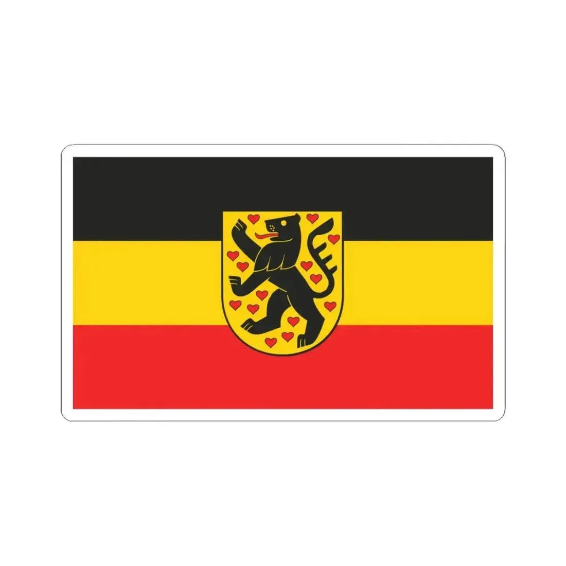 Flag of Weimar Germany - STICKER Vinyl Kiss-Cut Decal 6 Inch White - The Sticker Space