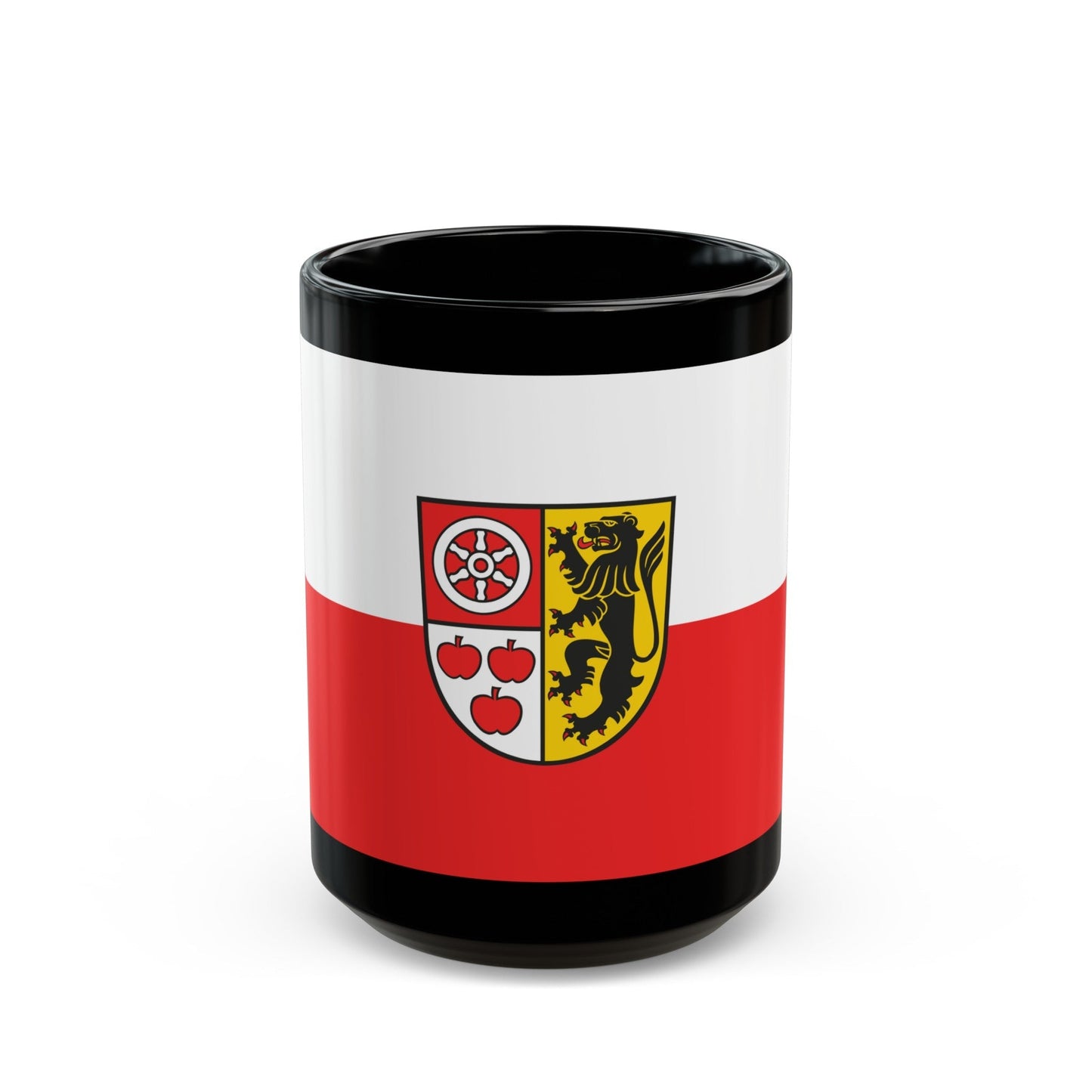 Flag of Weimarer Land Germany - Black Coffee Mug-15oz-The Sticker Space