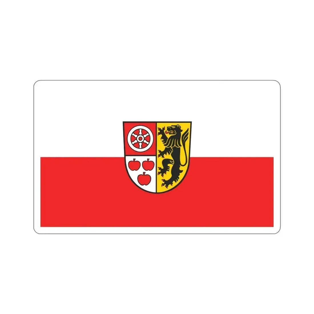 Flag of Weimarer Land Germany STICKER Vinyl Die-Cut Decal 4 Inch - The Sticker Space