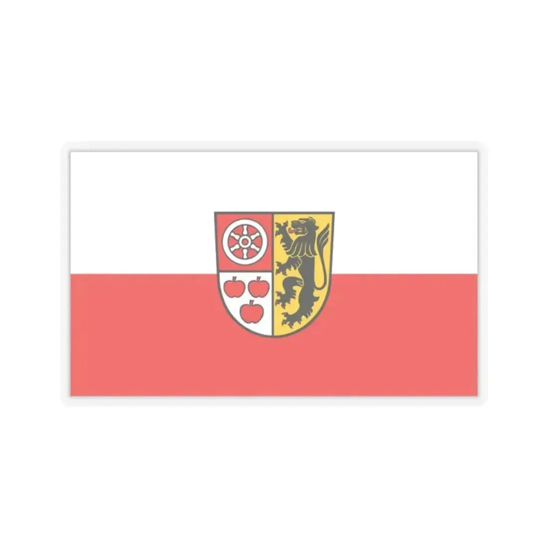 Flag of Weimarer Land Germany - STICKER Vinyl Kiss-Cut Decal 2 Inch Transparent - The Sticker Space