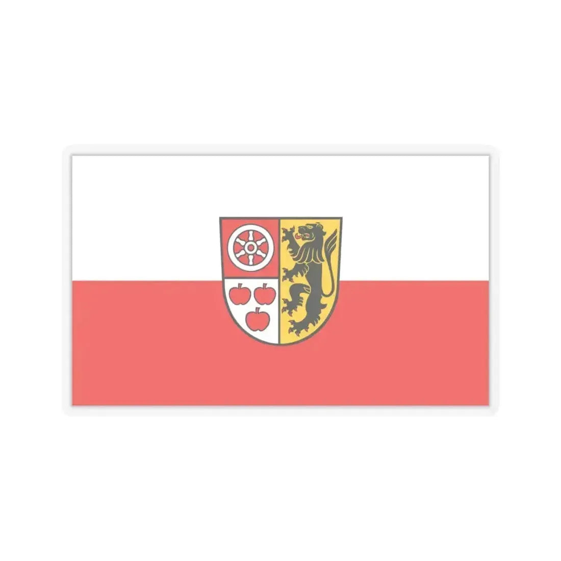 Flag of Weimarer Land Germany - STICKER Vinyl Kiss-Cut Decal 6 Inch Transparent - The Sticker Space