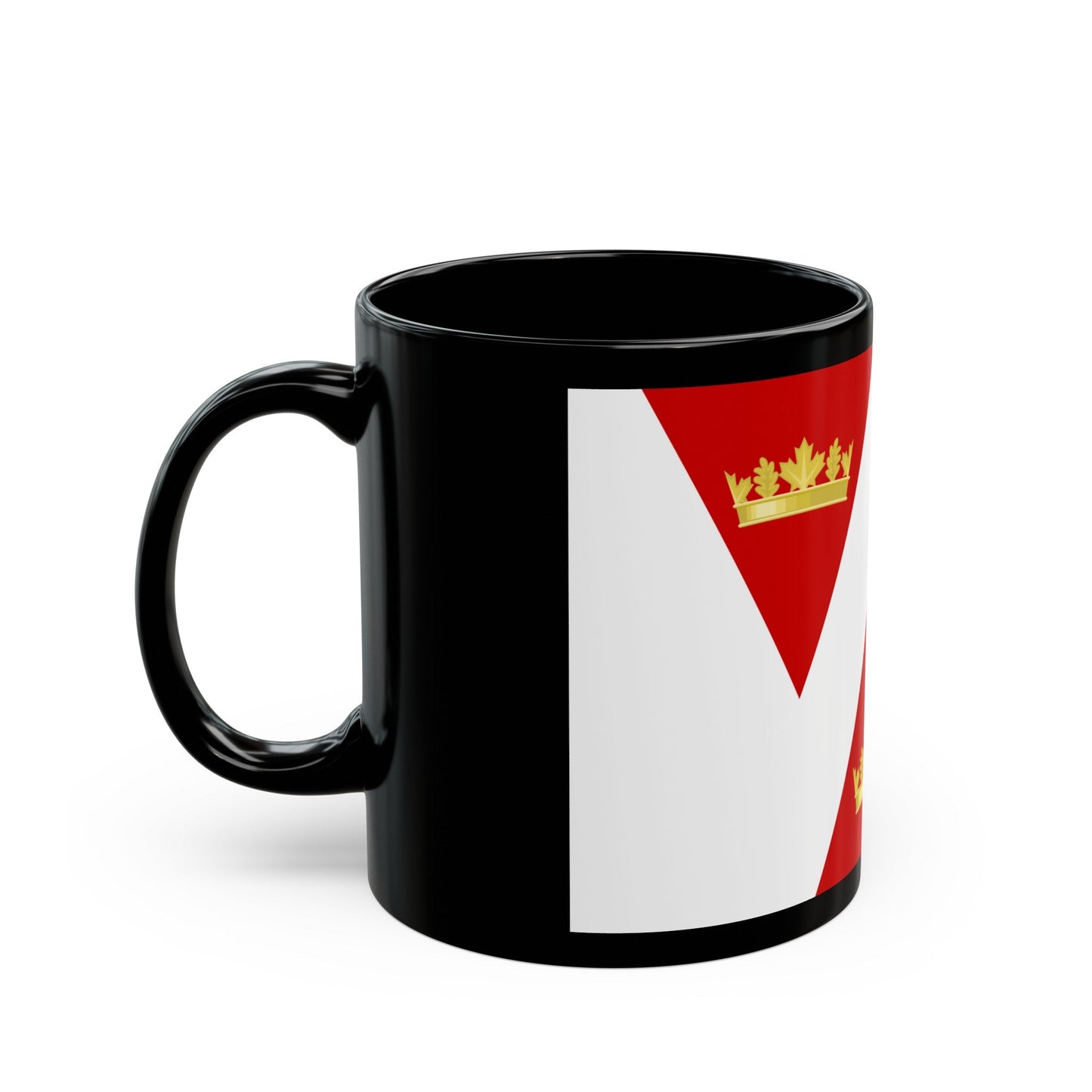 Flag of Wellington Ontario Canada - Black Coffee Mug-The Sticker Space