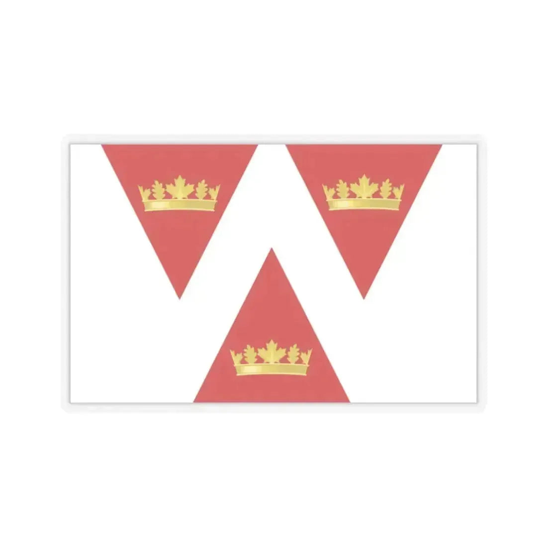 Flag of Wellington Ontario Canada - STICKER Vinyl Kiss-Cut Decal 2 Inch Transparent - The Sticker Space