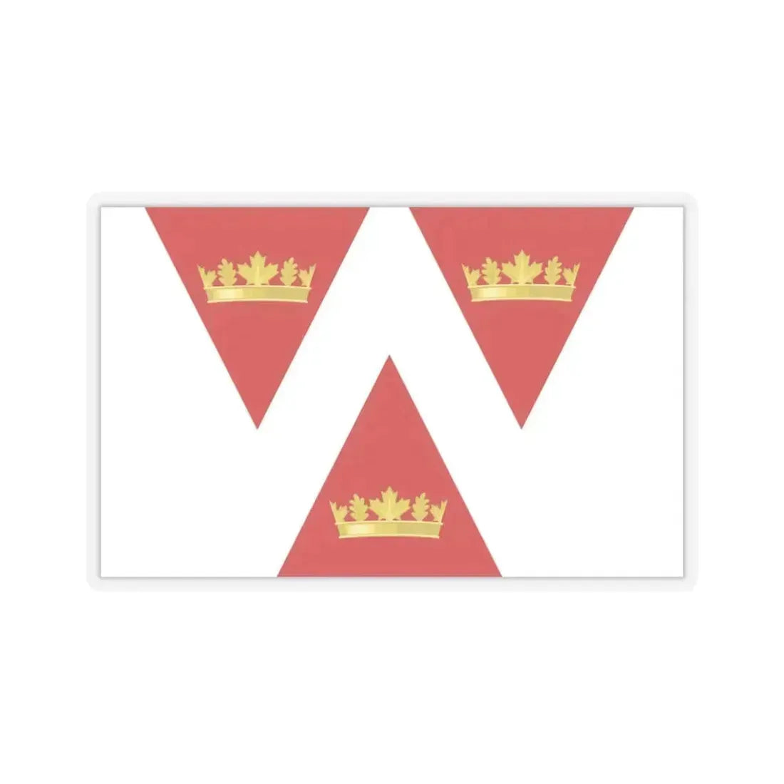 Flag of Wellington Ontario Canada - STICKER Vinyl Kiss-Cut Decal 3 Inch Transparent - The Sticker Space