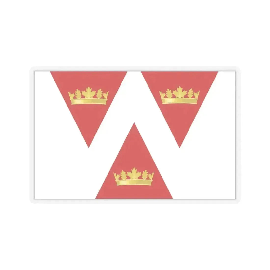 Flag of Wellington Ontario Canada - STICKER Vinyl Kiss-Cut Decal 4 Inch Transparent - The Sticker Space