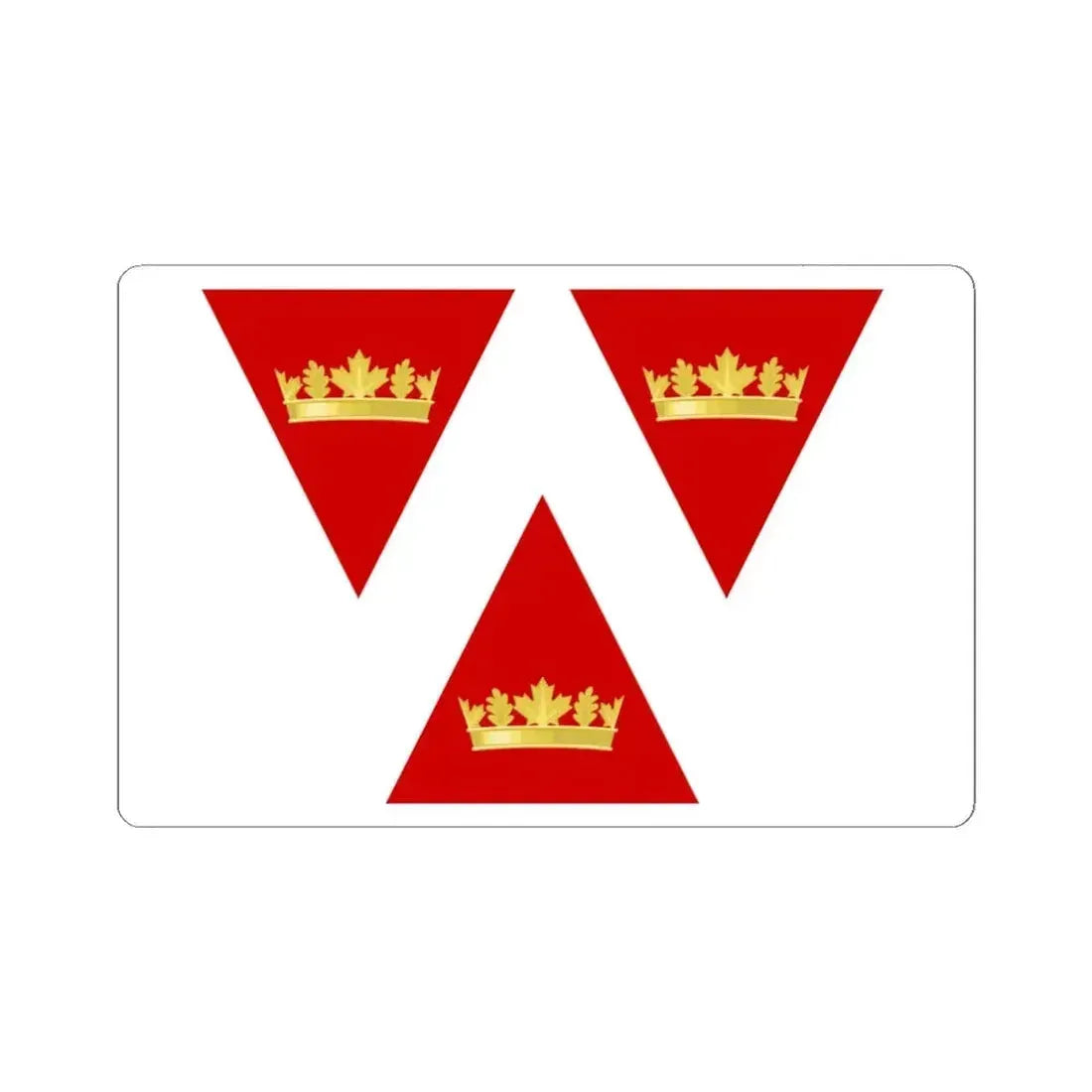 Flag of Wellington Ontario (Canada) STICKER Vinyl Kiss-Cut Decal 4 Inch White - The Sticker Space