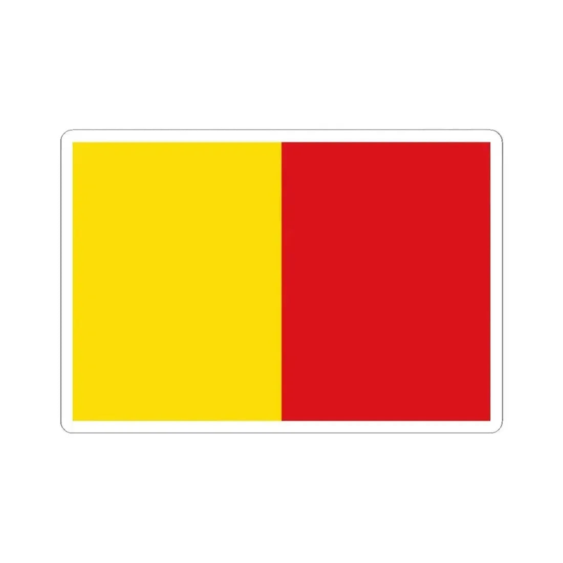 Flag of Wervik (Belgium) STICKER Vinyl Kiss-Cut Decal 2 Inch White - The Sticker Space