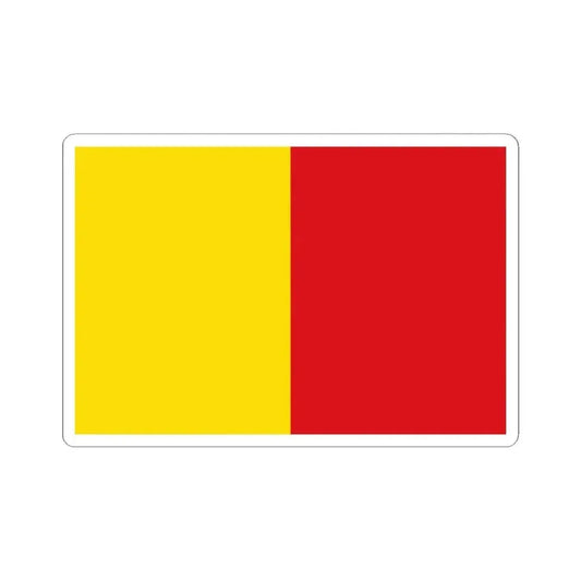 Flag of Wervik (Belgium) STICKER Vinyl Kiss-Cut Decal 2 Inch White - The Sticker Space