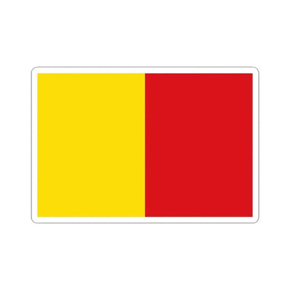 Flag of Wervik (Belgium) STICKER Vinyl Kiss-Cut Decal 3 Inch White - The Sticker Space