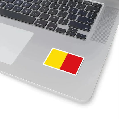 Flag of Wervik (Belgium) STICKER Vinyl Kiss-Cut Decal - The Sticker Space