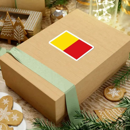 Flag of Wervik (Belgium) STICKER Vinyl Kiss-Cut Decal - The Sticker Space