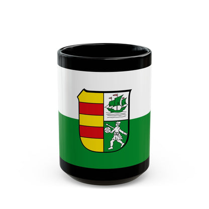 Flag of Wesermarsch Germany - Black Coffee Mug-15oz-The Sticker Space