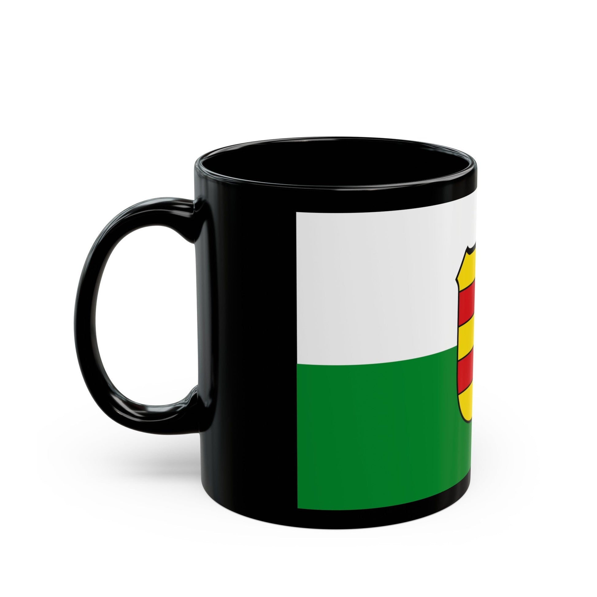 Flag of Wesermarsch Germany - Black Coffee Mug-The Sticker Space